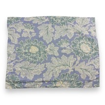 Pottery Barn Pastel Blue Green Floral Leaf Pattern Standard Pillow Sham Linen - $24.26