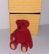 Dept 56 Peek-A-Boo RED Mini Bear Miniature Jointed Articulated Flocked 8... - £7.91 GBP