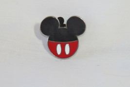 Disney Pin (New) Mickey Mouse - Silver Head Pin, Red & Black - £11.29 GBP