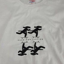 Push For Justice Skate Skateboard Skateboarding Dog White T Shirt XL NWOT - £23.22 GBP