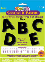 Alphabet Sticker Book Poster Style Black - £18.00 GBP