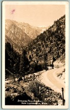 RPPC Stevens Pass Highway Near Leavenworth WA Ellis Photo 210 UNP Postcard G13 - £14.83 GBP