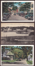 (3) Beautiful Damariscotta, Maine Town View Postcards, ca. 1920s EX! Unused! - £10.01 GBP