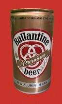 Old Vintage Ballantine Beer Can Metal Sign 8x12in  Mancave Garage 2 - $34.72 CAD