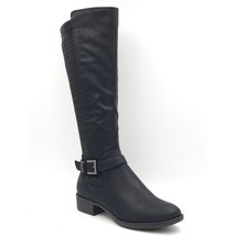 Style &amp; Co Women Knee High Riding Boots Luciaa Size US 5M Black - £9.77 GBP