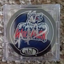 AHL Hartford Wolfpack/ NHL New York Rangers Arron Asham Signed Puck With Cube - $19.75