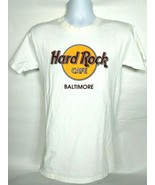 Hard Rock Cafe Mens T Shirt Small Baltimore White Crew Neck Short Sleeve - £11.04 GBP