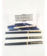 Pen Quest set 3 pens fountain ball point roller point blue ink Made In I... - €17,14 EUR