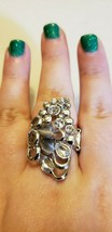 Paparazzi Ring (One Size Fits Most) (New) Sparkle Splash Silver Ring - $7.61