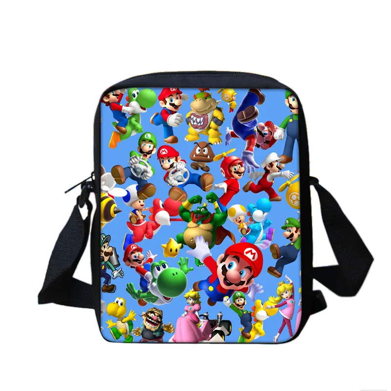 Shark  Mini Messenger Bag Smash Bros  Girls Boys Cross body Bags Children School - $63.14