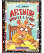 Arthur Writes a Story Marc Brown HC Signed 19961st Ed Children&#39;s Book Sc... - £7.89 GBP