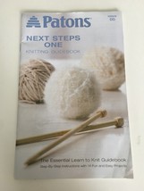 Patons Essential Learn to Knit Booklet Beginner Patterns Knitting Guidebook - $5.99