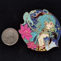 Genshin Impact Ganyu Enamel Pin Anime Video Game Collectible Badge Brooch - $11.64