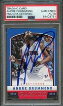 2012-13 Panini Basketball #211 Andre Drummond Signed Card AUTO PSA Slabbed Pisto - £79.92 GBP