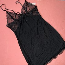 Victoria&#39;s Secret 34D 34DD 36B 36C 36D L MODAL SLIP DRESS night Gown BLA... - $89.09