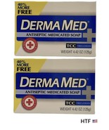 DERMAMED Antiseptic Medicated Soap bar - tcc triclosan 4.42 oz 125g - 2 ... - £38.90 GBP