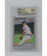 1989 Fleer #431 Greg Maddux Cubs Beckett 9.5 GEM MINT - $2,811.68 MXN