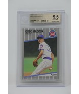 1989 Fleer #431 Greg Maddux Cubs Beckett 9.5 GEM MINT - £117.98 GBP