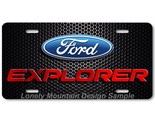 Ford Explorer Inspired Art Blue/Red/Mesh FLAT Aluminum Novelty License T... - $17.99