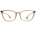 Vogue Eyeglasses Frames VO5277 2735 Clear Brown Silver Cat Eye 53-17-140 - $49.49