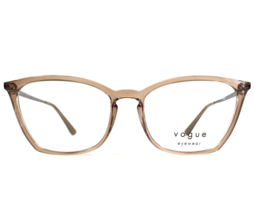 Vogue Eyeglasses Frames VO5277 2735 Clear Brown Silver Cat Eye 53-17-140 - £38.65 GBP