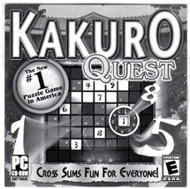 Kakuro Quest (PC-CD, 2006) For Windows 98-XP - New Cd In Sleeve - £3.93 GBP
