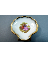Limoges France Miniature Sea Shell Candy Trinket Dish with Gold Trim Rom... - £18.99 GBP