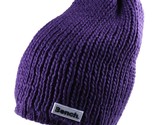 Bench Women&#39;s Petunia Purple Jayme Acrylic Knit Slouch Beanie Winter Hat... - $23.11