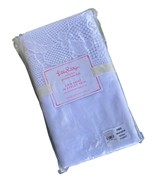 New Pottery Barn Kids Crib Skirt Lilly Pulitzer Eyelet Trim White 16&quot; Drop - $1,291.70 MXN