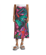 FARM RIO ANTHROPOLOGY Midnight Leaves Midi Skirt, Size Small, (2/4), NWOT - £87.91 GBP