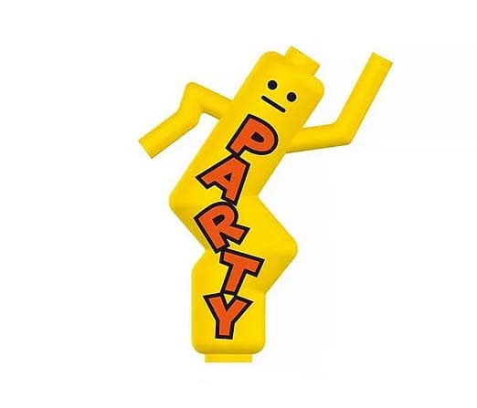 Happy Air Dancer Inflatable Dancing Man Cartoon Custom Minifigures - $8.34