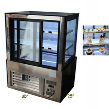 Easy To Operate 35&quot; Opened Back Door Right-angle Cake Display Cabinet 220V 450W - £1,343.27 GBP