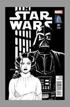 Star Wars #1 Marvel Amanda Conner Sketch Art Variant Exc Carrie Fisher Cover - £15.63 GBP