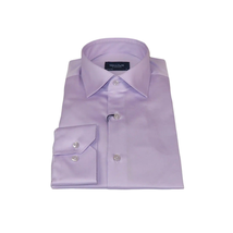 Men 100% Sateen Cotton Shirt Manschett Quesste Turkey Slim Fit 4010-06 Lilac image 3
