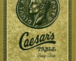 Caesar&#39;s Table Dining Room Menu Sheraton Motor Inn Waukegan Illinois 1970&#39;s - $31.66