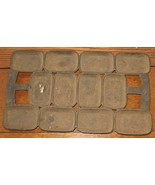 Antique Waterman Cast Iron Dozen 12-Section Depression Muffin Gem Bread Pan - $1,111.92 MXN