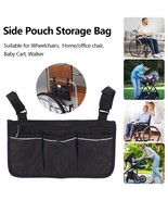 Outdoor Wheelchair Side Pocket Storage Bag Armrest Pocket Organizer Stan... - $26.06 CAD