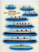Cunard 125th Anniversary 1840-1965 Cover Luncheon Menu R M S Caronia Jul... - £21.79 GBP