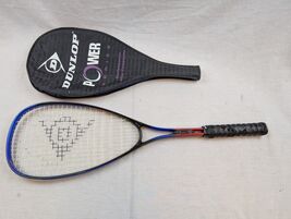 Dunlop Squash Racket PowerMaster Aerodynamic Widebody Oversize 4" Grip w... - $19.79