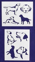 Labrador Retriever Dog Stencils-2 pc Set-14 Mil Mylar- Painting/Crafts/Template - £19.67 GBP