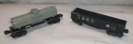 Lot Of 2 Lionel Train Cars - 347000 Gondola &amp; Tank Car - $15.98