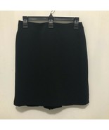 Salvatore Ferragamo Womens Pleated Slit Back Pencil Skirt Black Waist 27... - £19.45 GBP