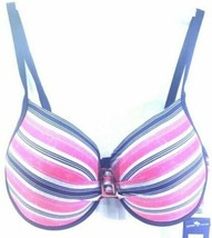 Cayo De Agua Womens Bikini Multicolour Stripe Size 8 D Cup Swim Bathing Suit  - £14.85 GBP