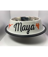 Personalized Texas Longhorns  Pet Dog Food Water Bowl Dishwasher  Nonsli... - £16.54 GBP