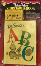 Vintage Dr Seuss&#39;s ABC Hardcover Book with Cassette Tapes. Fisher price 1984 - $24.63