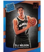 2017-18 Donruss #184 D.J. Wilson RC Rookie Card Milwaukee Bucks  - £0.69 GBP