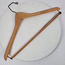 Vintage Wood Coat Suit Hanger Luxury 17x9.5 Inch Wishbone - $16.83