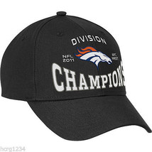 Denver Broncos NFL Football 2011 AFC West Division Conference Champions Cap Hat - £13.62 GBP