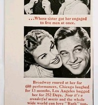 1947 Dear Ruth Joan Caulfield Movie Advertisement William Holden Film DW... - $372.45 MXN