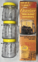 Vtg 1981 Oster Mini-Blend Containers 1/2 Pint NOS New In Box 80s Kitchen Center - £10.81 GBP